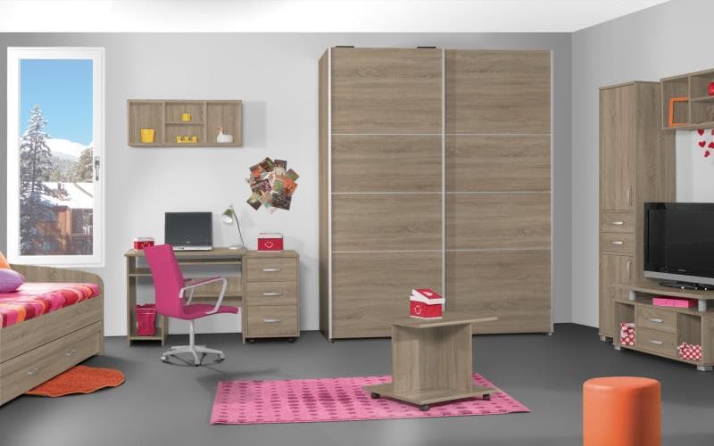 Treviso Handle-less Matt Sonoma Oak Bedroom